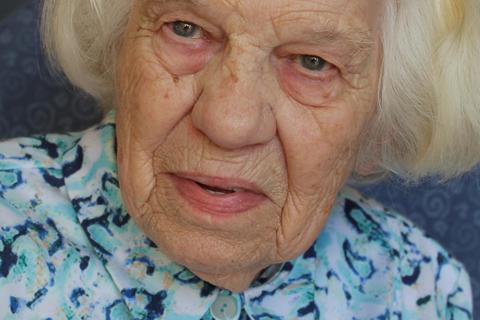 Gertrud Runkwitz begeht am Sonntag, 7. April, ihren 95. Geburtstag. Foto: Ernst Schmerker