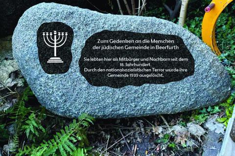 So könnte der Gedenkstein aussehen. Die hier zu sehende Inschrift entstand am Computer. Foto: Ortsverein Beerfurth