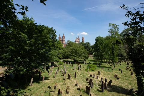 Der „Heilige Sand“ in Worms ist der älteste erhaltene jüdische Friedhof Europas – und ein entscheidender Bestandteil des SchUM-Welterbeantrags.  Foto: Simon Rauh