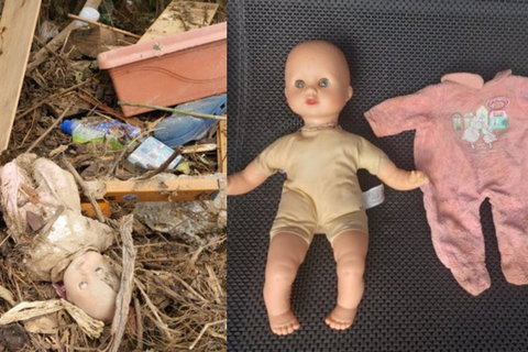 Die Polizei hilft bei der Suche nach dem Besitzer einer bei Dernau gefundenen Puppe. Foto: Polizei Koblenz