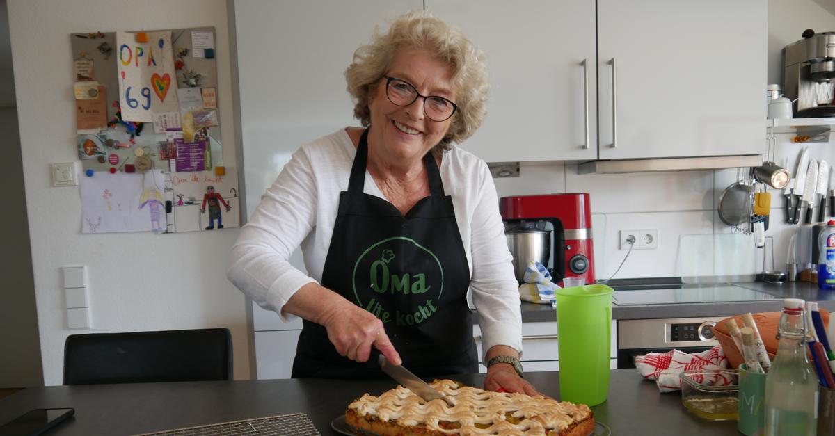 Rezept für Rhabarberkuchen mit Mürbeteig von Oma Ute