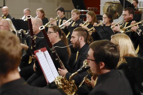 Im November spielte das Sinfonische Blasorchester Wixhausen das Eröffnungskonzert zur „Echo hilft!“-Kampagne. Archivfoto: Kelm