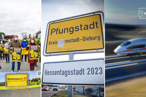 2023 werden in Südhessen mehrere Themen wichtig. Darunter der Hessentag in Pfungstadt und die ICE-Trasse Frankfurt-Mannheim.
