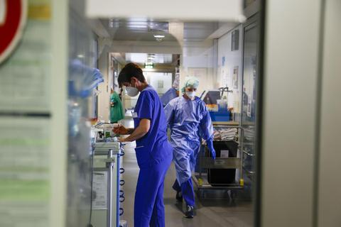 Auf der Intensivstation im Kreiskrankenhaus Groß-Umstadt liegen auch Corona-Patienten. Archivfoto: Guido Schiek