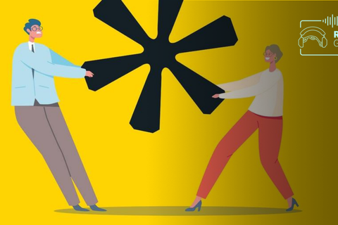 Sollten wir im Journalismus gendern? Darüber haben wir im Podcast "Rheingehört!" diskutiert.  Foto: ivector - stock.adobe; Bearbeitung: Muskat