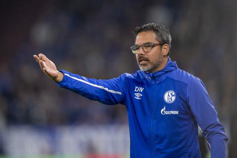 Schalke-Trainer David Wagner steht bereits nach dem ersten Bundesligaspieltag mit dem Rücken zur Wand. Foto: dpa