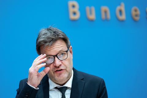 Robert Habeck (Bündnis 90/Die Grünen), Bundesminister für Wirtschaft und Klimaschutz Foto: dpa
