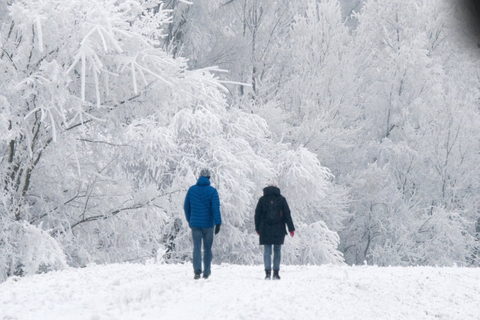 Vor allem wenn Schnell liegt, ist Wandern im Winter reizvoll. Symbolfoto: dpa