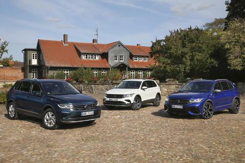 Mit den verschiedenen Varianten des VW Tiguan von e-Hybrid bis R wollen die Wolfsburger alle Geschmäcker der potenziellen Kunden bedienen. Foto: dpa