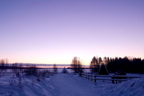 Olkkajärvi-See in Lappland