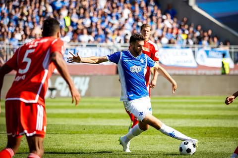 Ballgefühl: Luca Pfeiffer im Spiel gegen Union Berlin. In Leverkusen wird am Samstag viel auch auf ihn ankommen.