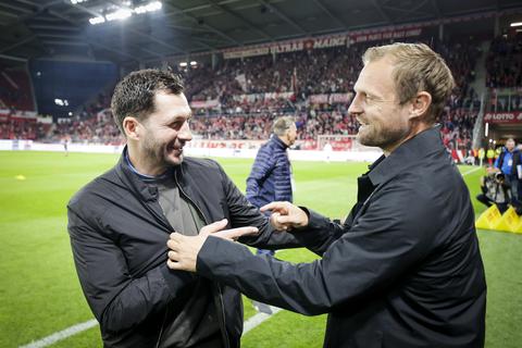 Wiedersehen macht Freude: Sandro Schwarz (links) und Bo Svensson.