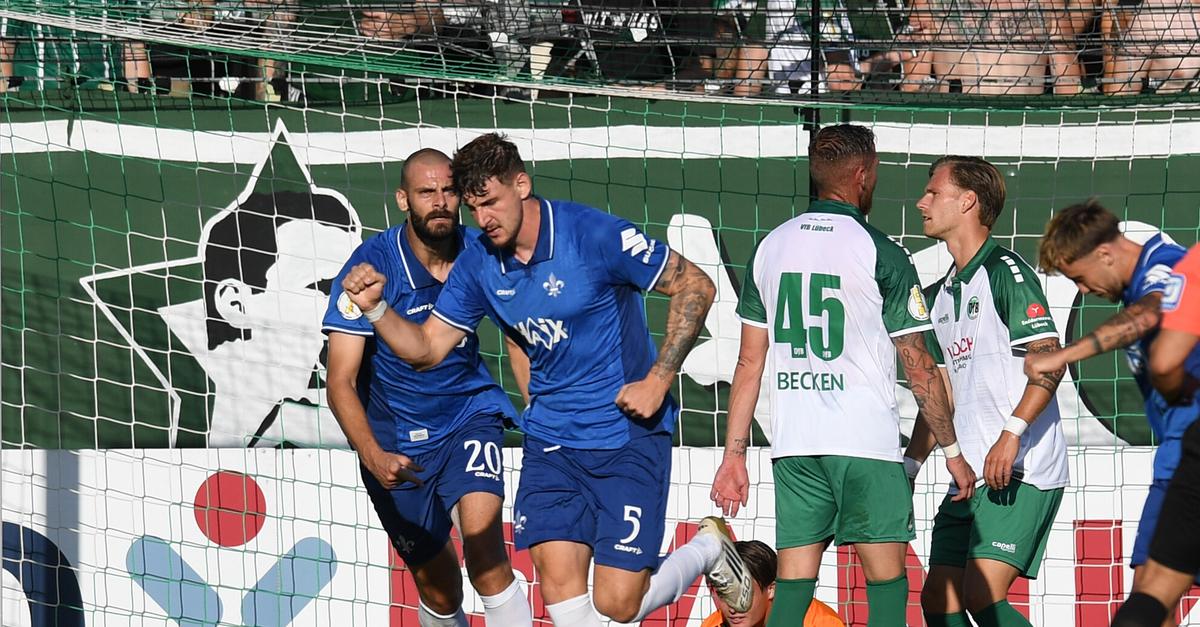SV Darmstadt 98 arbeitet sich gegen Lübeck eine Runde weiter