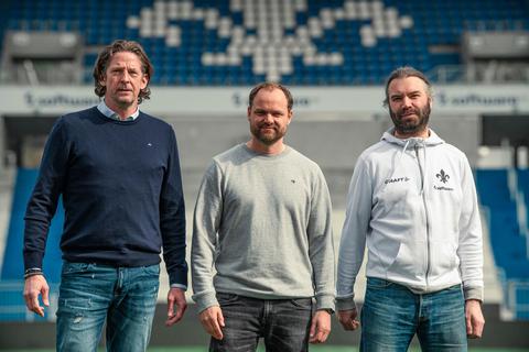 Macher im Darmstädter NLZ (von links): Carsten Wehlmann, Björn Müller und Björn Kopper. Foto: SV Darmstadt 98 