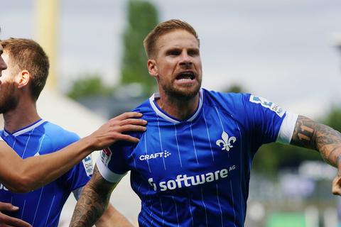 Will auch am Sonntag gegen Werder Bremen wieder treffen: Lilien-Spieler Tobias Kempe.  Foto: dpa