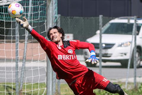 Wird aller Voraussicht nach als Nummer eins des SV Wehen Wiesbaden in die Saison gehen: Florian Stritzel, der mit seinem Team am Samstag Fortuna Sittard empfängt.