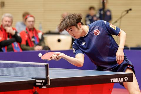 Garant für den Sieg der Mainzer im Heimspiel gegen Bad Königshofen: Yuto Muramatsu. © HBZ/Stefan Sämmer