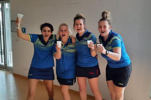 Das Erfolgsquartett des SV Ober-Kainsbach: Ayse Fornoff, Jasmin Arras, Stefanie Karl und Monika Urikova.