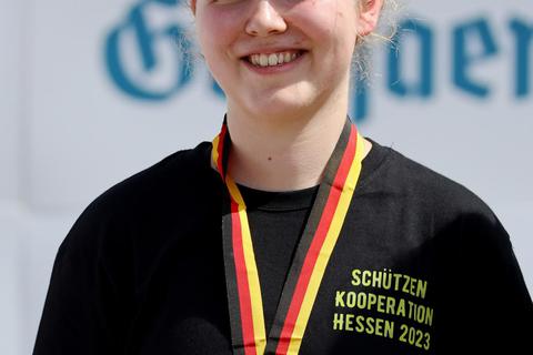Katharina Mentzel wurde Deutsche Meisterin mit dem Kleinkalibergewehr auf 100 Meter Entfernung. Foto: Werner Wabnitz