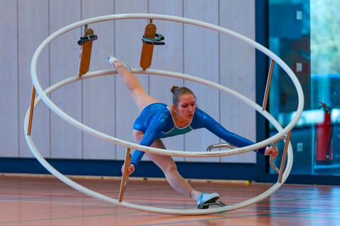 Emma Gerlitz wurde in Dänemark Junioren-Weltmeisterin im Mehrkampf, im Spiralwettbewerb und mit dem deutschen Team. Foto: Steffen Serth 