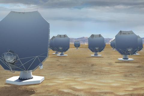 Das US-Teleskopsystem VLA funktioniert wie das Facettenauge einer Fliege.Animation: NRAO 