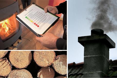 Während im Wohnzimmer das Holz im Kaminofen prasselt und wohlige Wärme verbreitet, kommt zuweilen aus dem Kamin dunkler Rauch – und viel Feinstaub. Das sorgt in der Nachbarschaft dann für Ärger. Fotos: dpa