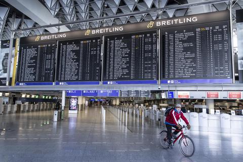 Leere Hallen prägen seit Monaten das Bild auf dem Frankfurter Flughafen. Foto: dpa